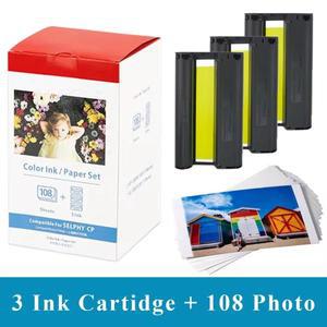 캐논 셀피 CP 인화지 호환 잉크 카트리지, KP108IN, 4 인치 x 6 CP1500, CP910, CP760