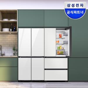 삼성전자 삼성 비스포크 키친핏 냉장고 4도어 세트 63R2W + RQ42 글라스 AI 인버터