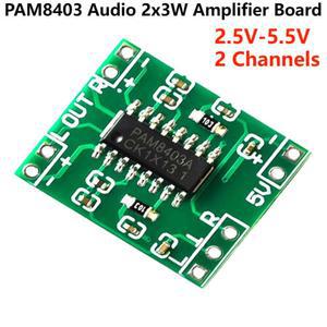 아두이노 PAM8403 미니 파워 앰프 보드 2x3W 채널 스테레오 디지털 오디오 모듈 5V USB 전원 공급 장치