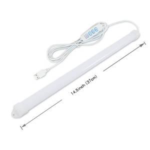 LED일자등 LED 언더 수납장 조명 USB 콘센트 조도 3종 변경 야간 주방 침실 자석 스트립 1개