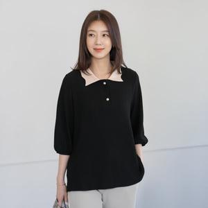 [마담4060]엄마옷 마담4060 핀진주카라 여성의류 블라우스-RBL2504044-