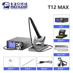 수리 가열 조절 LED 스테이션 T12 온도 PCB 납땜 MAX 디스플레이 빠른 도구 디지털 MECHANIC