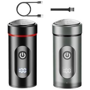 남성용 미니 여행용 전기 면도기, 휴대용 수염 트리머 USB 충전식 및 세척 가능