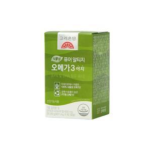 고려은단 식물성 퓨어 알티지 rTG 오메가3 이지 3개월분 60캡슐 x 3개