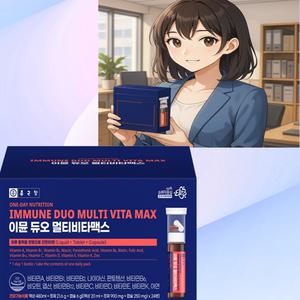 종근당 이뮨 듀오 멀티 비타맥스 24병 1박스 액상 마시는 비타민 종합 올인원 남성 학생