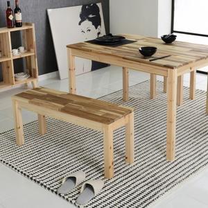 테네로 원목 의자 2인 스툴 800x300 아카시아 (도장)