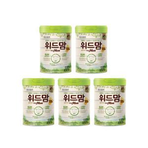 파스퇴르 리뉴얼 바른목장 원유 무항생제 위드맘 100일 750g 5캔