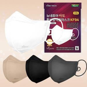 [기타]네퓨어 KF94 아토 새부리형 마스크 60매 끈조절 국산 황사 미세먼지