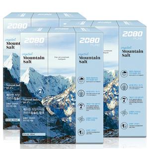 2080 퓨어솔트 치약 크리스탈, 120g, 3입, 3개
