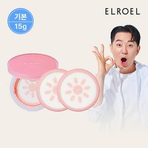 [엘로엘] 핑크 톤업 선쿠션 본품1+리필2_ELROEL