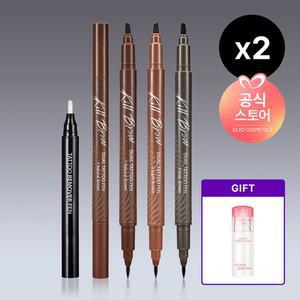 [CJ단독 더블구성]킬브로우 듀얼 타투펜 기획세트 [본품+리무버 구성] [사은]크리스탈글램틴트미니 랜덤)