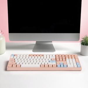 긱스타 GK01 멤브레인 키보드 핑크 USB-C 사무용 게임용