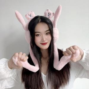 Jdm 방한귀마개 곰돌이 귀마개 겨울귀도리 움직이는