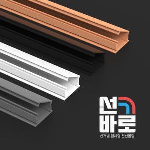 [JHQSRY1Q_52AA]케이블 전선몰딩 26mmX16mm 1M 4호 60개