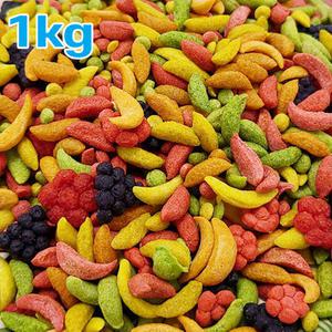 RM 대형앵무 과일펠렛 사료 1kg 아마존 회색앵무