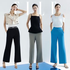 [ELLE]엘르 25SS 레터링 밴딩 팬츠 3종