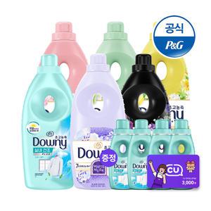 [중복25%+T11%+3천원적립] 다우니 초고농축 섬유유연제 1L 6개 모음 + 200ml 4개 +CU3천원