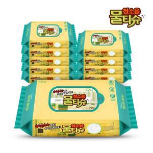 3세대 자연처럼 청소용 물티슈 70매 10팩/행주 손걸레