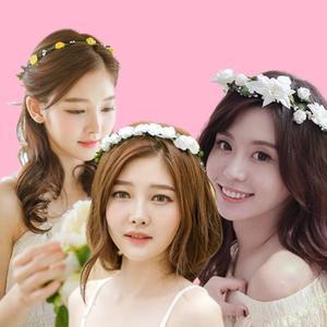 셀프웨딩화관 헤어밴드