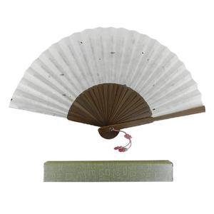 부채-전주산 색한지접선 티지 (케이스포함) 높이22 서예용품도구재료붓/화선지/벼루먹물/합죽선