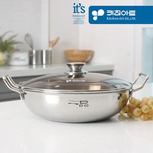 키친아트 일품 3ply 통삼중 인덕션IH 궁중전골 33cm