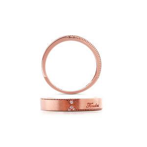 14K Gold 천연다이아 타임리스 커플링 반지 유앤미쥬얼리