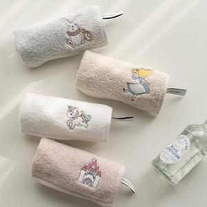 [정상가 24 000원] 앨리스 자수 핸드타올 4P SET  어린이집 고리수건)