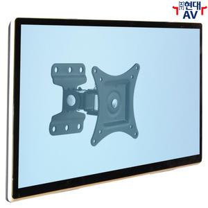 현대AV ND-201 중대형 모니터 벽걸이 브라켓, 27인치/15kg 이내 설치, 상하좌우 광폭 회전, 전장 장비 설치 가능, 피봇 회전 지원, 한글 매뉴얼 동봉, 수평계, 거치대 월마운트 암브라켓 받침대 앵글