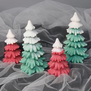 크리스마스 라인 트리 실리콘 몰드 3D 5단, 7단 (자체제작) 캔들 초콜릿 만들기