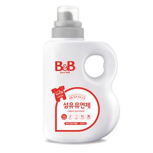 비앤비 섬유유연제 용기 1500ml 베르가못 x1개 유아 아기세제 자스민