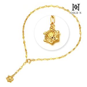 [골드앤] 14K 거북통통 발찌 YG
