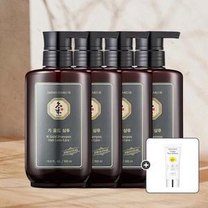 [댕기머리] 기골드 샴푸 500ml 4개+바쿠치올 토닝 선크림 50ml 증정