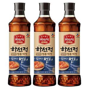 하선정 덧장명품액젓 남해안멸치, 1kg, 3개