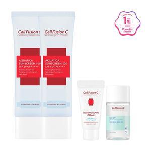 (셀퓨전씨(CELL FUSION C)) 아쿠아티카 썬스크린 100 45ml+45ml (+미니어처 2종) 157544