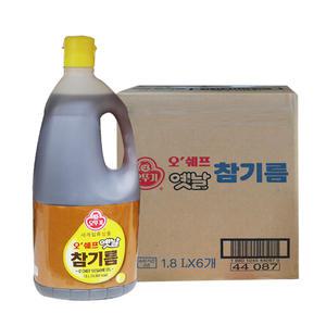 오뚜기 오쉐프 옛날참기름 1.8L 6개 1박스