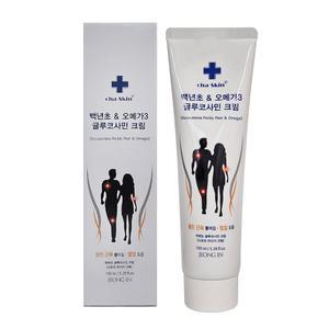 차스킨 백년초&오메가3 글루코사민 크림150ml/관절/뭉친 근육 풀어짐/스포츠 마사지크림/27년05월까지