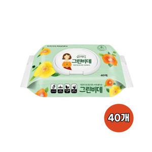 한예지 그린비데 물티슈 캡형 46매 40개