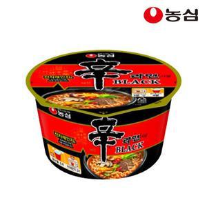 [농심] 농심 신라면 블랙 큰사발 101g 16개