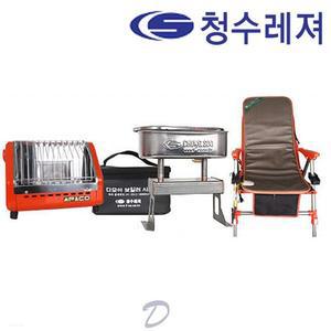 청수레져 낚시용품 다모아9 보일러 + 피엔코난로 + 의자매트