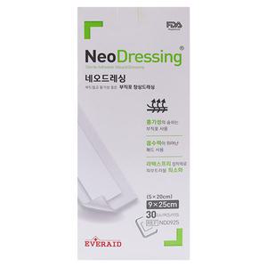 네오드레싱 멸균 밴드 부직반창고 9cmx25cm 30매