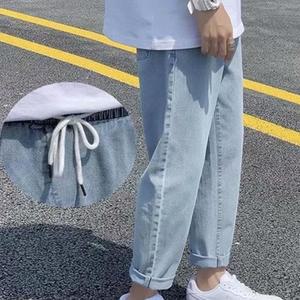 남자 고무줄 청바지 밴딩 빅사이즈 스판 데님 바지