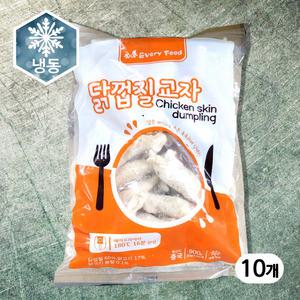 냉동 닭껍질 교자 900g x 10개, 사이드 소스 서비스!!! 안주 닭껍질만두 고소미치킨 아이스박스 기본제공