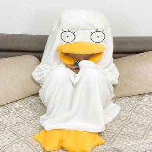 극세사 잠옷 오리 겨울 수면잠옷 원피스 점프슈트