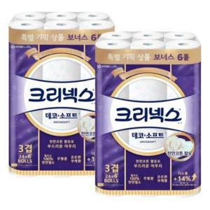 크리넥스 데코앤소프트 부케향 25m30롤 화장지 x2팩