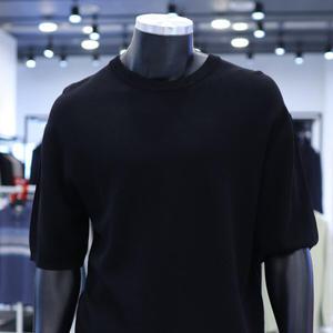 [STCO]여름 부클 라운드 반팔 니트 F1KT24251