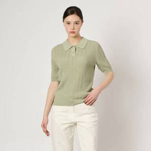 [BCBG] 케이블 니트 탑 B4M3K405