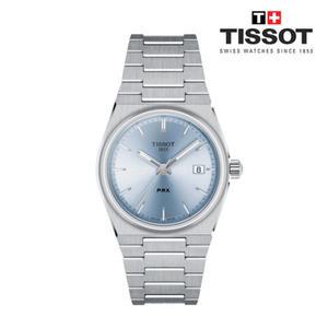 [롯데백화점]티쏘 PRX 35mm 라이트 블루 T137.210.11.351.00