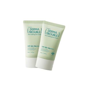 후시다인 더마 트러블 징크 카밍 선크림 50ml+50ml 무기자차