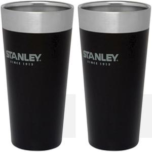 스탠리 어드벤처 스태킹 진공 파인트 블랙 473ml X 2개