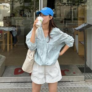 [메이블루] 가벼운 썸머 후드집업